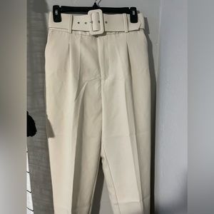 Zara high waisted cream (beige) pants. Size S